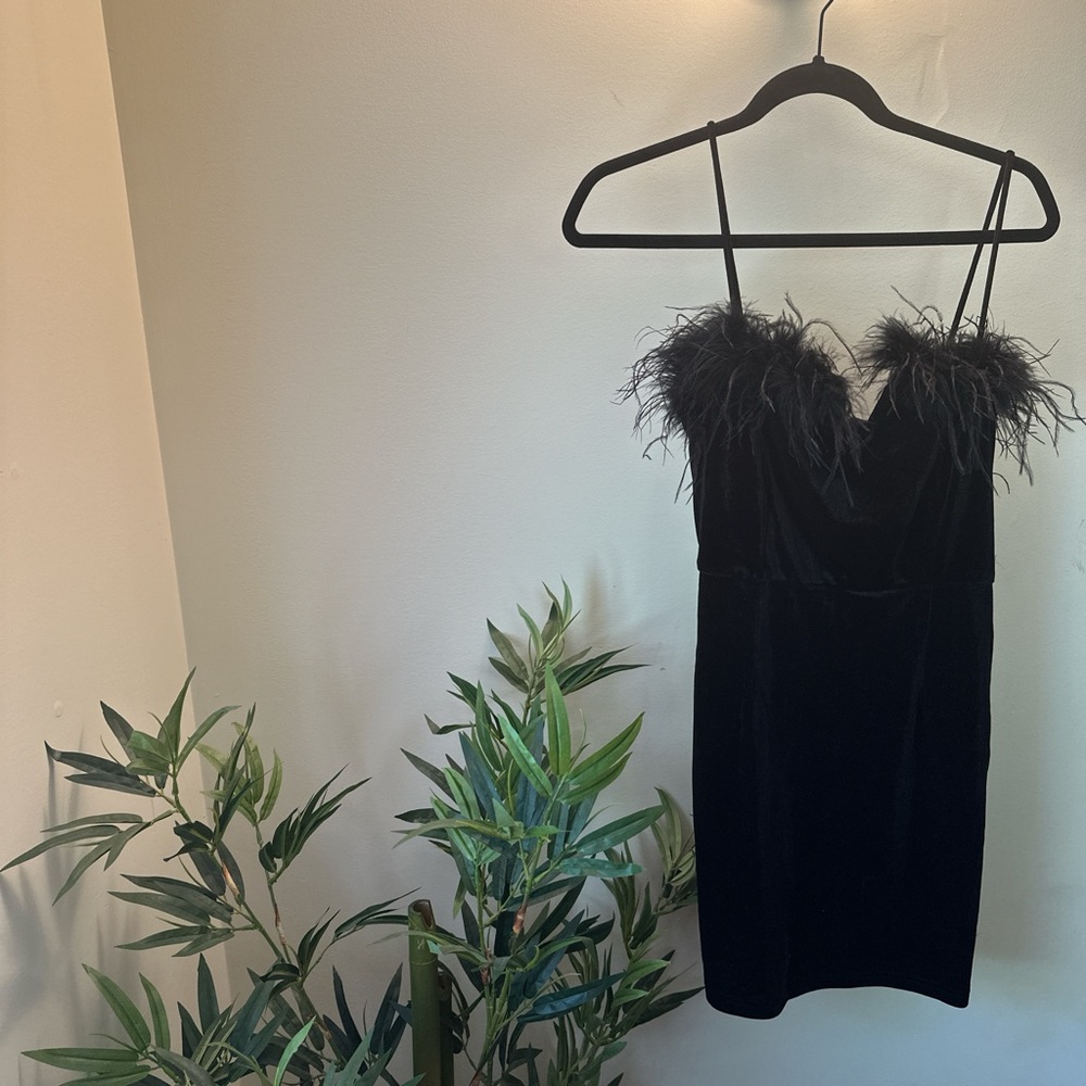 Velvet mini dress